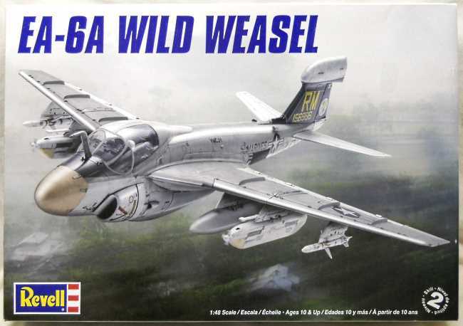 Revell 1/48 Grumman EA-6A Wild Weasel - US Marines VMCJ-1 1966/1975 or US Navy VAQ-33 Firebirds NAS Key West FL, 85-5623 plastic model kit